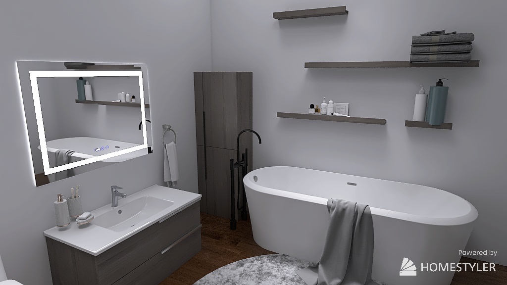Dakota's 1 bath 1 bed apartment 3d design renderings