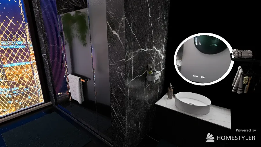 Condo Master Bathroom 3d design renderings