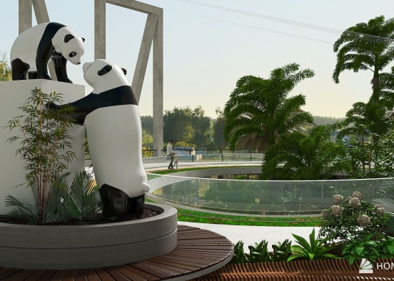 Panda pavilion Design Rendering