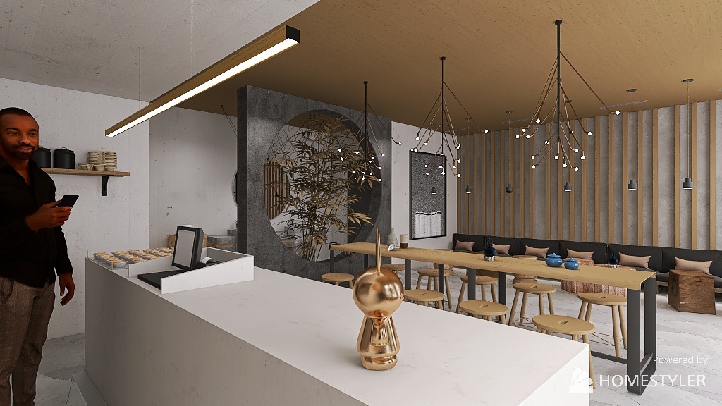 tea house NYC 3d design renderings