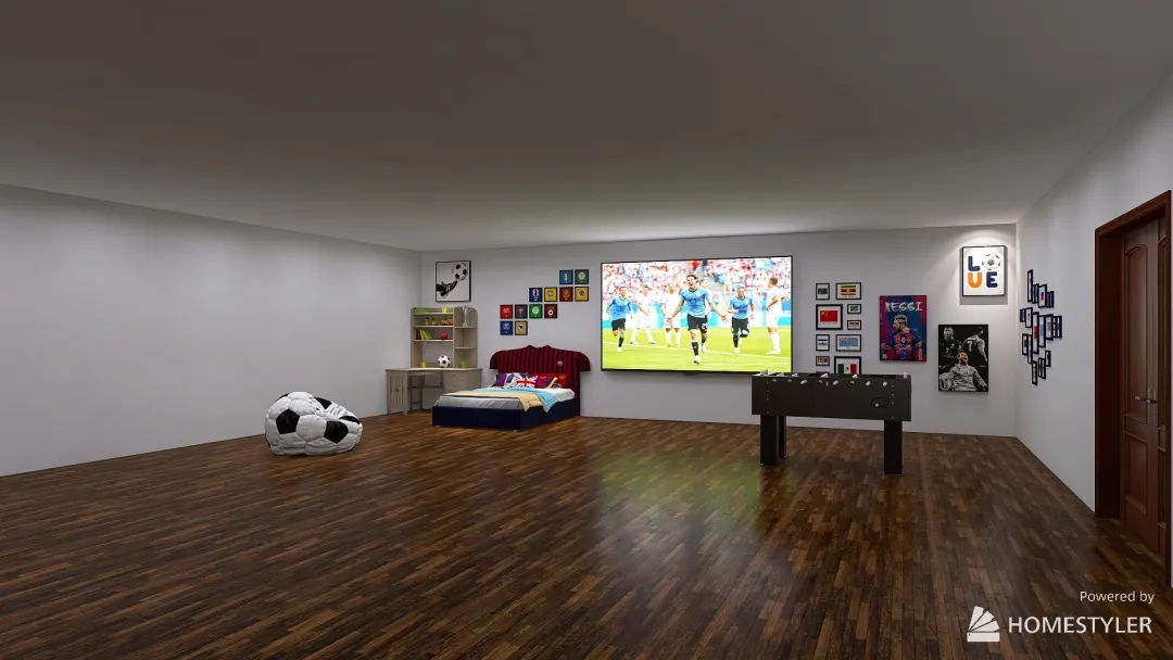 Soccer House 3d design renderings