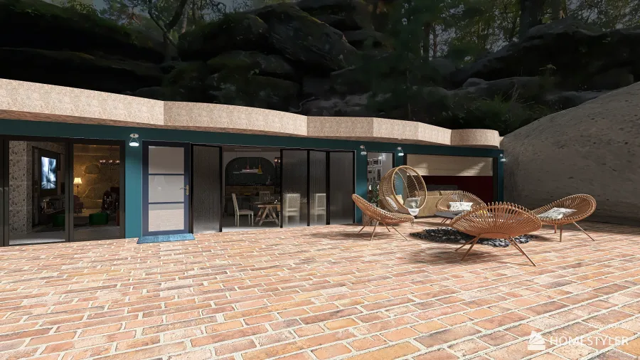 CAVE   HOUSE 3d design renderings