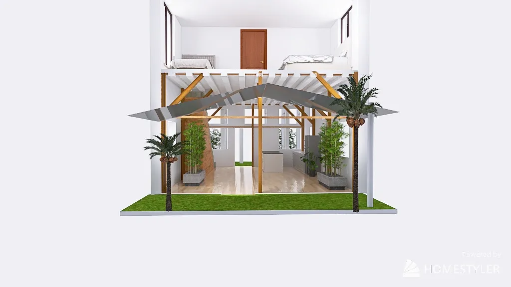 casa doble pared 3d design renderings