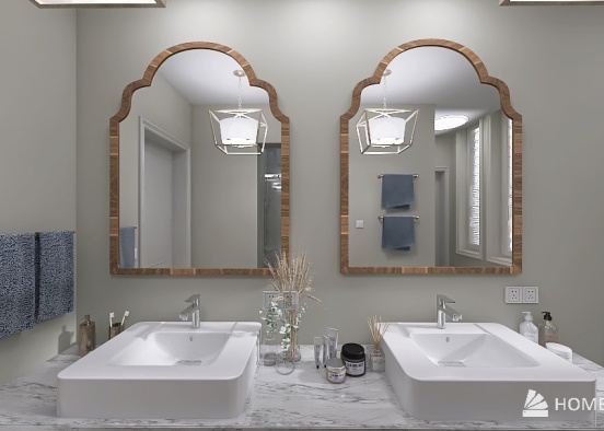 Kansas CIty House-Bathroom Design Rendering