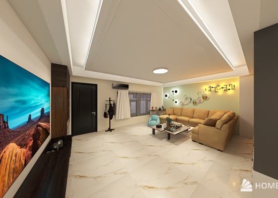 New house interior planning Design Rendering