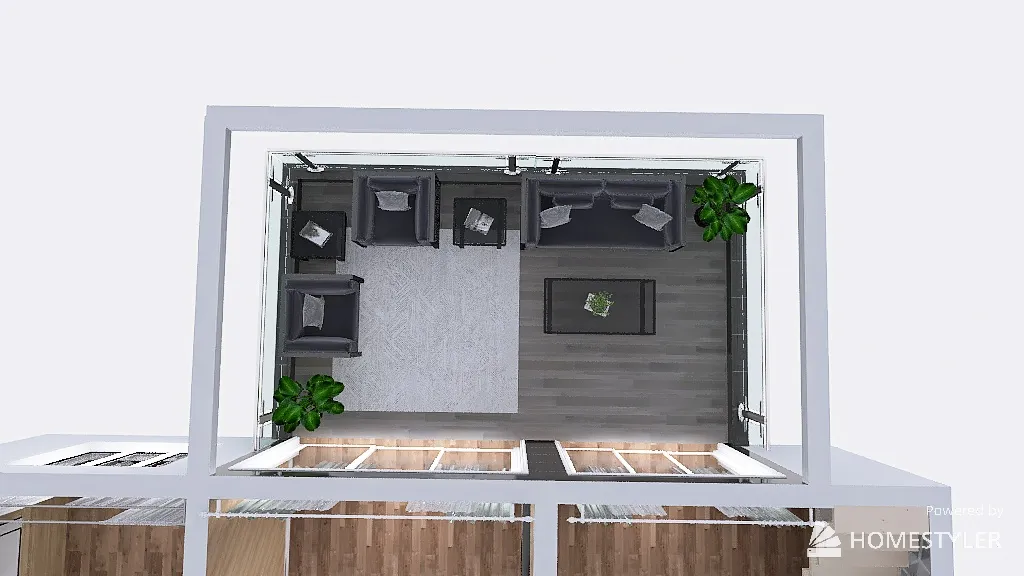 Room 4 - SymmetricalBalcony 3d design renderings