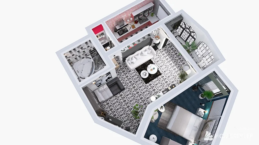Mari Copy of Modern Urban ApartmentModern Urban Apartment 3d design renderings