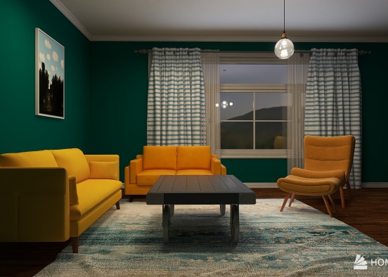 Storytelling Design Living Room 2023 Design Rendering