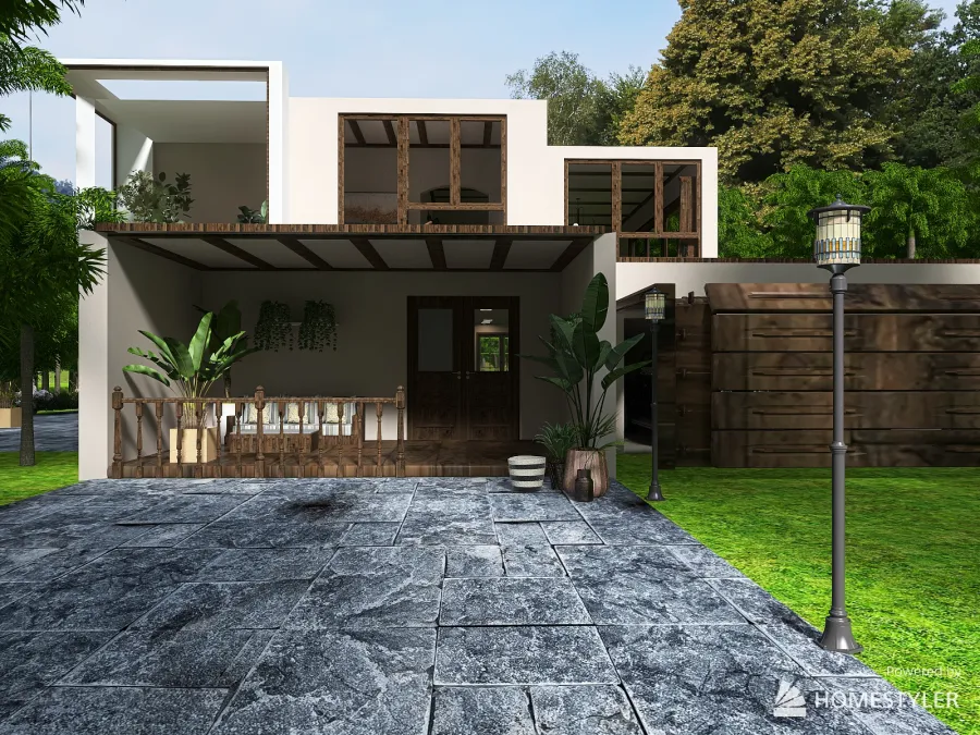 Rustic dreamed house 3d design renderings