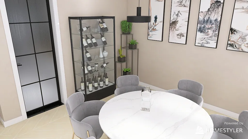 DiningRoom 3d design renderings