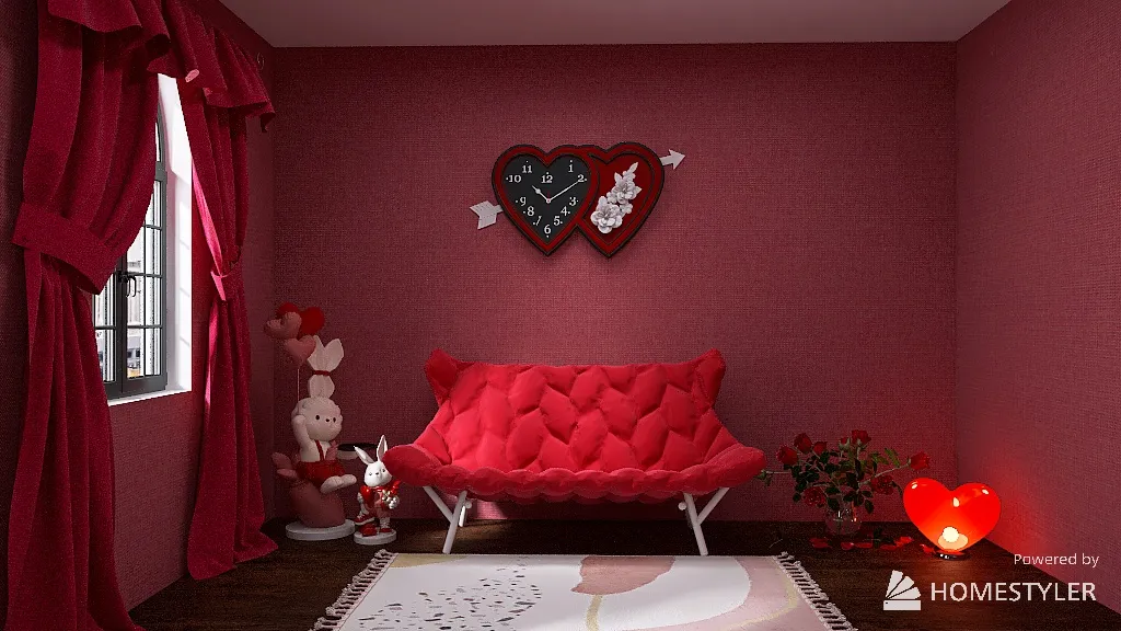 Valentine's Day House 3d design renderings