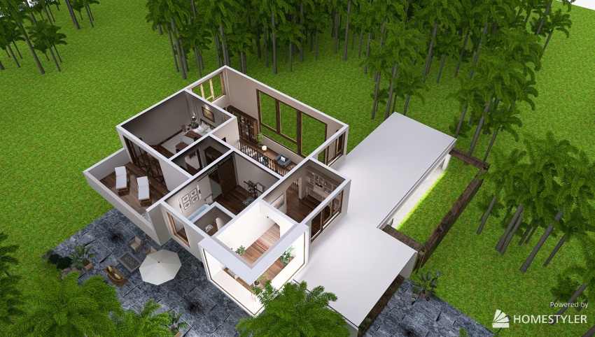 Rustic dreamed house  3d design picture 10136.65