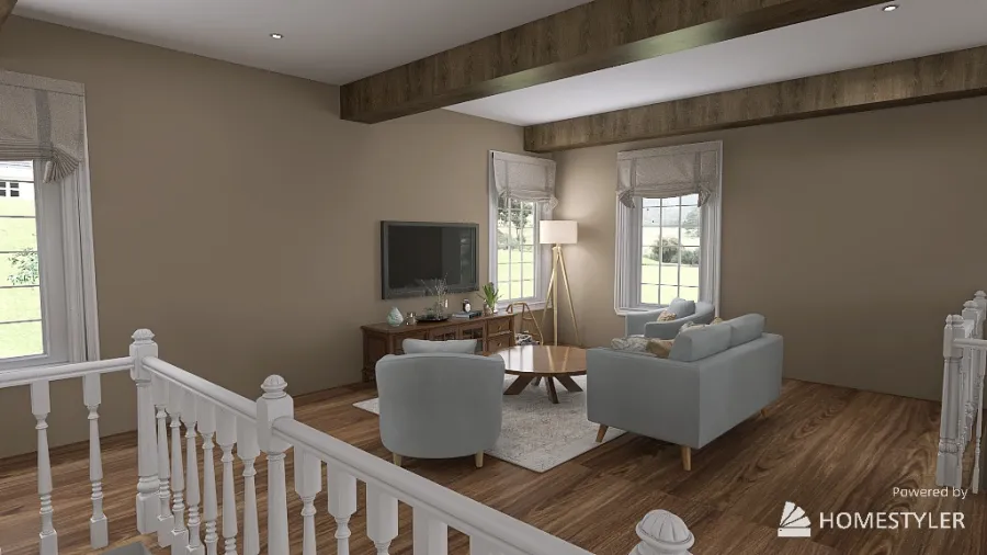 Barn house 3d design renderings
