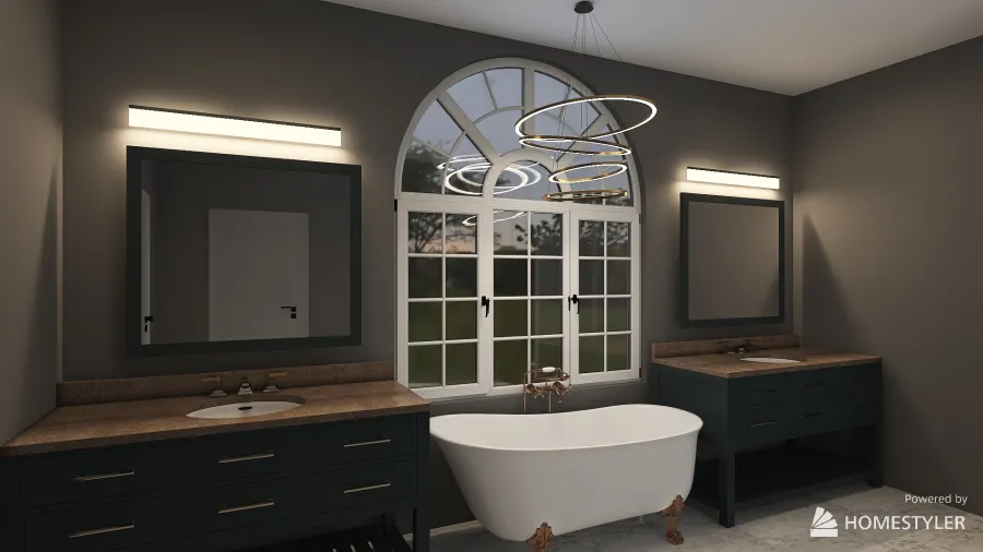 Transitional Bathroom 2023 3d design renderings