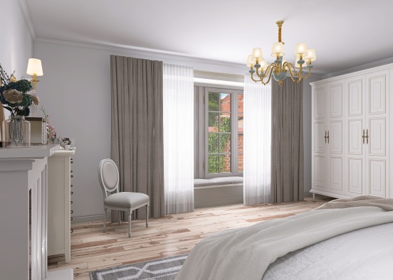 Wimbledon Bedroom Design Rendering