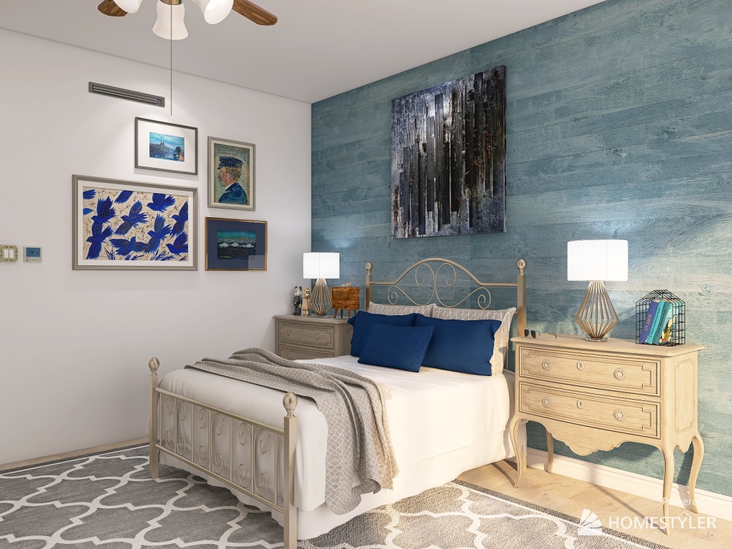 Bedroom #2 3d design renderings