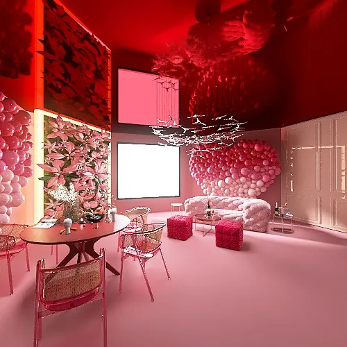 Heart-to-Heart Room 3d design renderings