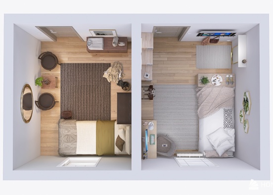 Dorm Room Idea's Design Rendering