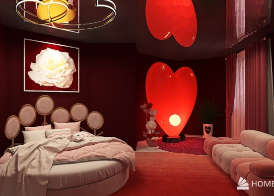 Heart-to-Heart Room  Design Rendering