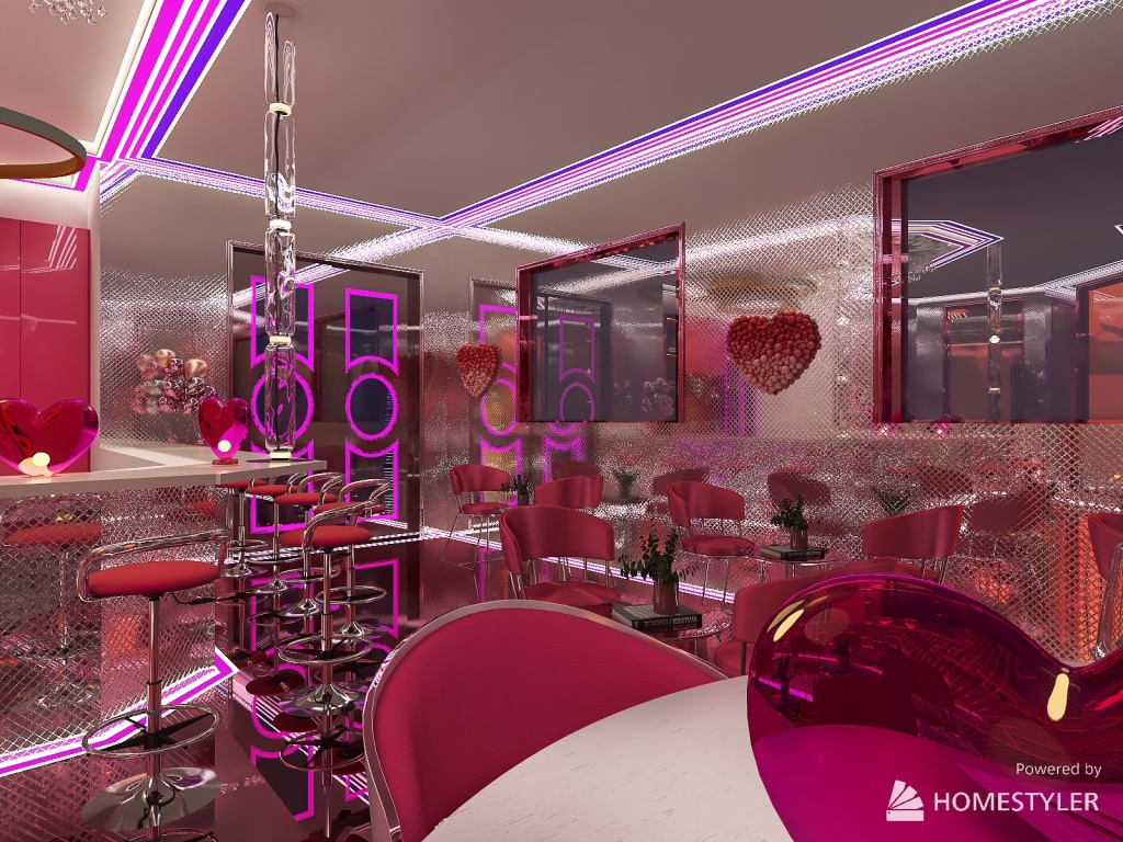 Heart-to-Heart Room_Valentine Bar 3d design renderings