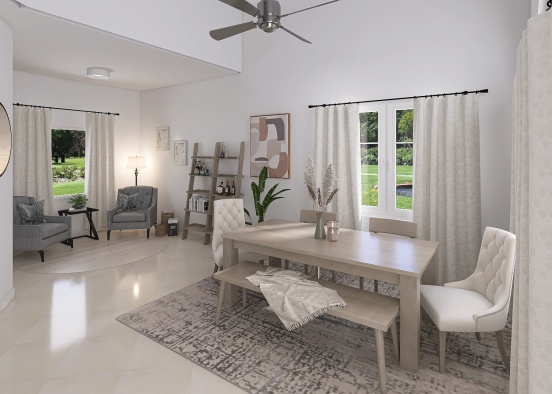 Jane - New Home Space Planning & Furniture Layout Design Rendering