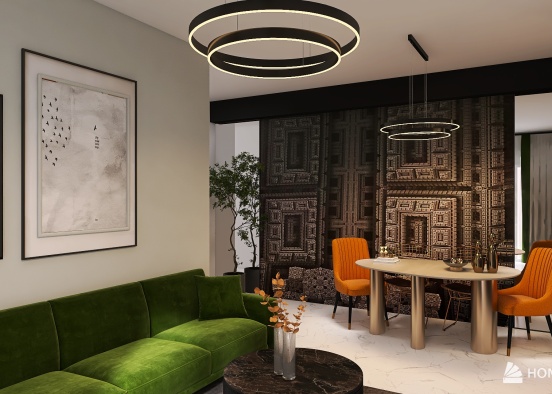 Living-room ap Suceava Design Rendering