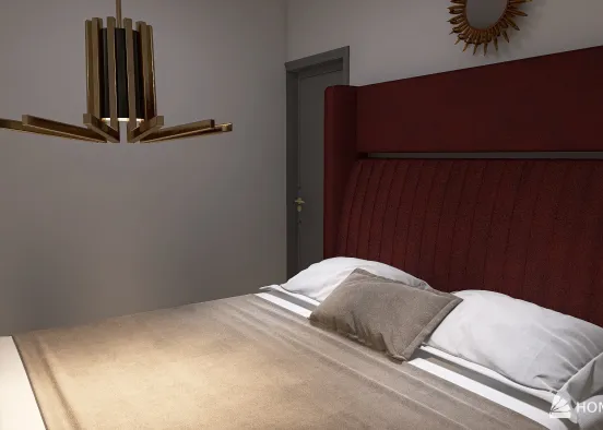 Bedroom in tiny house Design Rendering