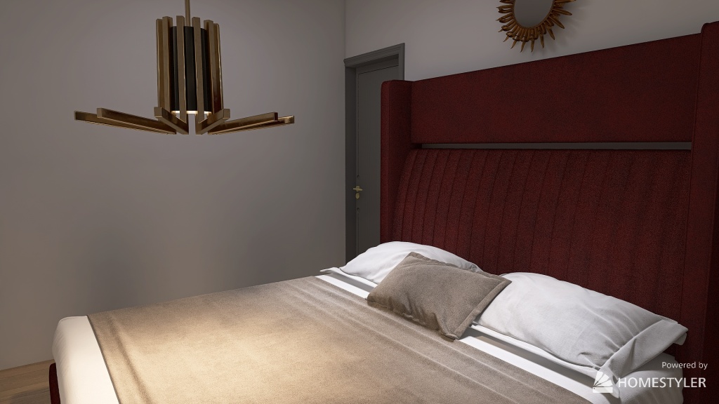 Bedroom in tiny house 3d design renderings