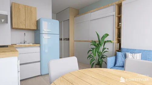 Sailing boat studio - beds open