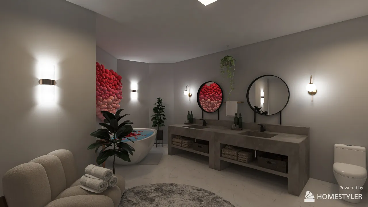 MasterBathroom 3d design renderings