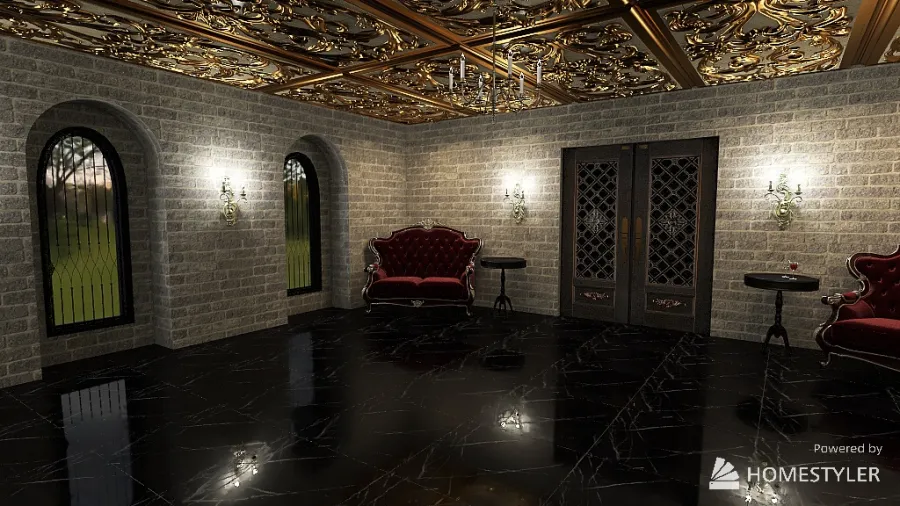 Vampire Ballroom 3d design renderings