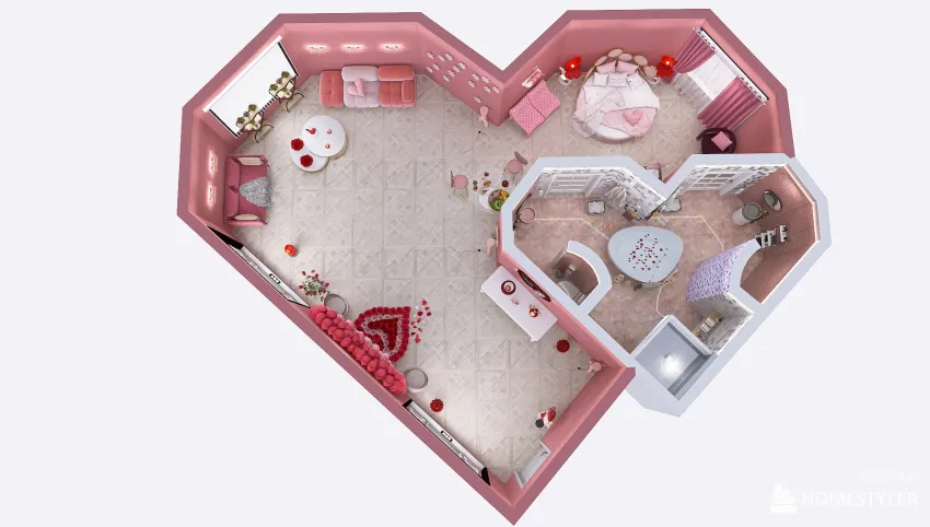 Heart-to-Heart Room 3d design picture 105.07