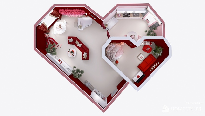 Heart-to-Heart Room 3d design picture 105.07