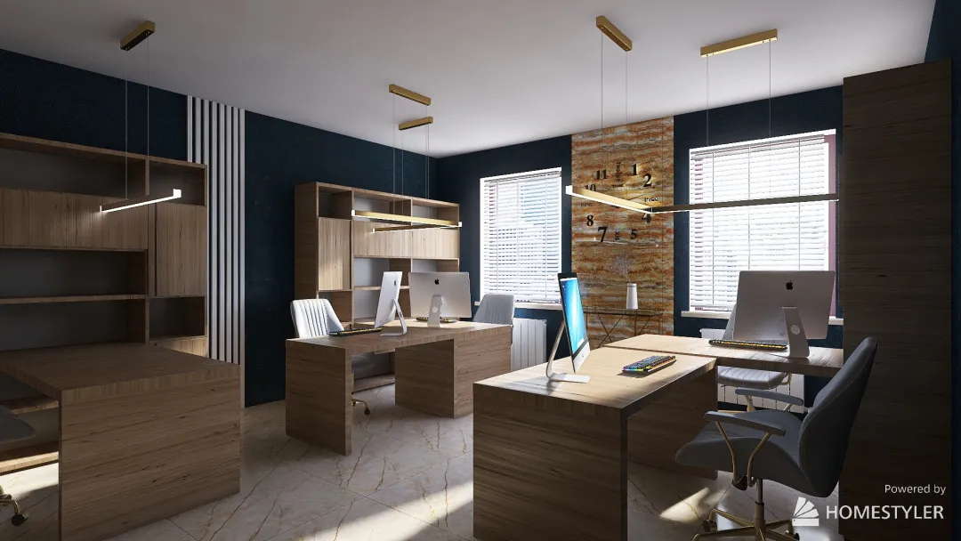 Офис 8 и 9 помещения согласование 3d design renderings