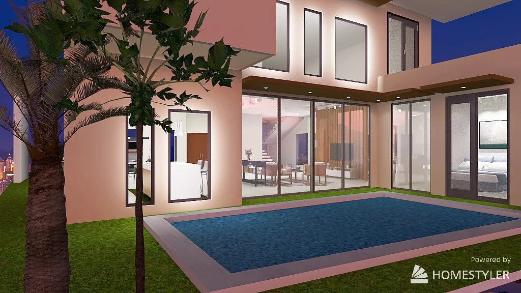 The Monzon Residence 3d design renderings