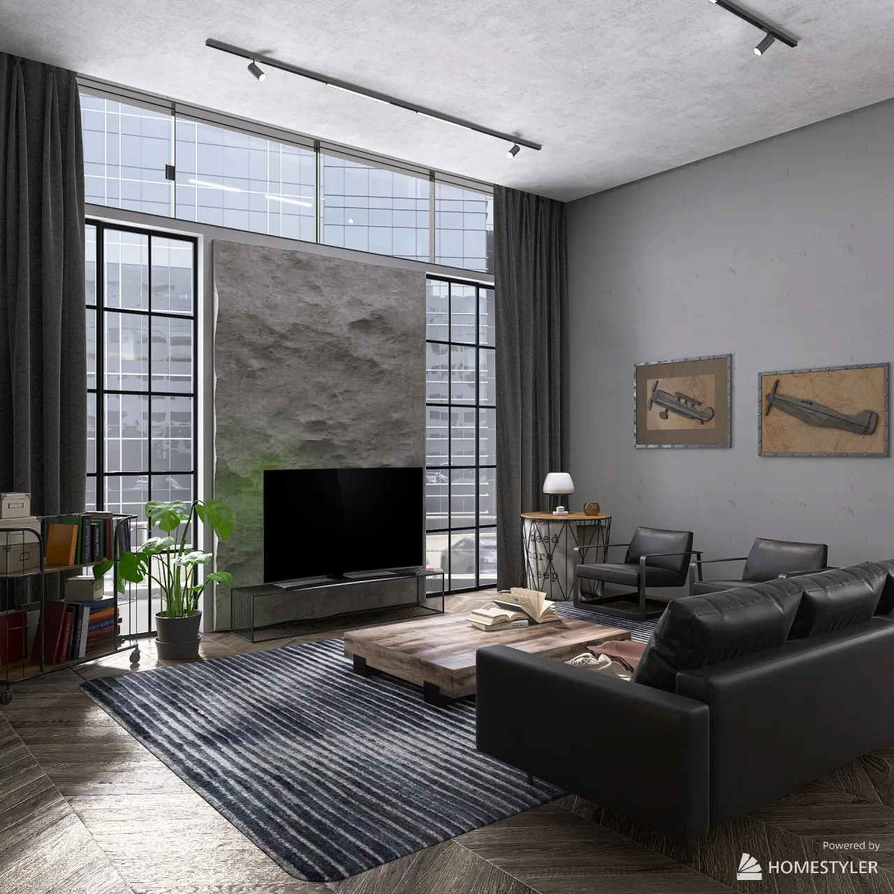 Modern Industiel 3d design renderings