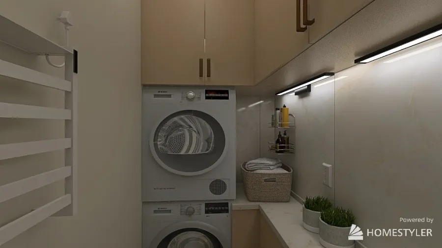 cozy flat 3d design renderings