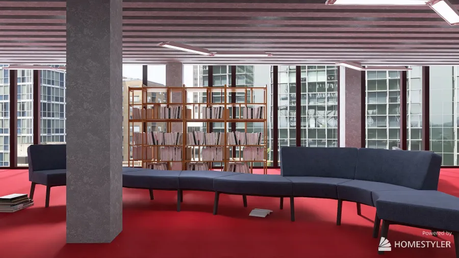 Whitechapel Library 3d design renderings