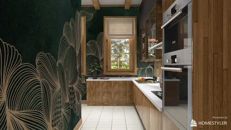 Kitchen-Dining Room 3d design renderings