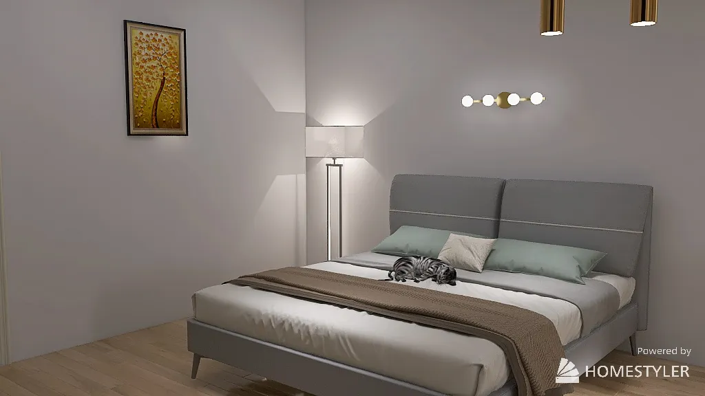 Gold and Silver- Decorated Room 3d design renderings
