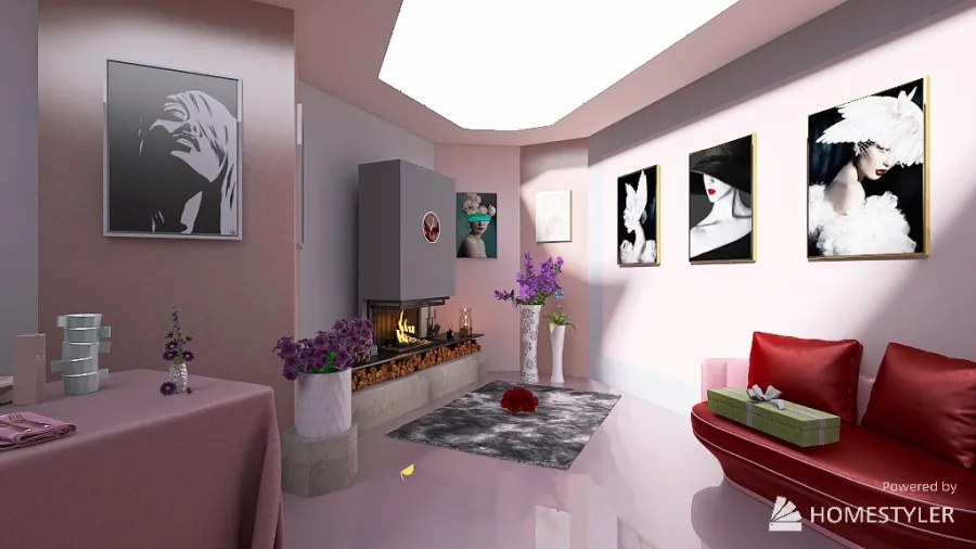 Love Room 3d design renderings