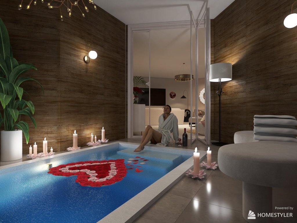 Hot Tub Room 3d design renderings