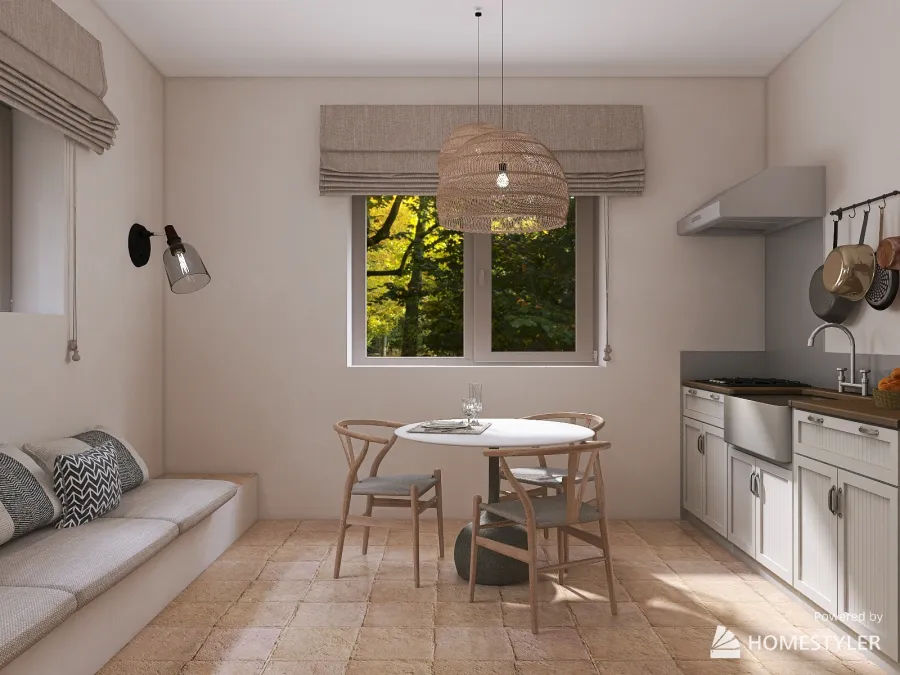 Small guest house in italian countryside 3d design renderings