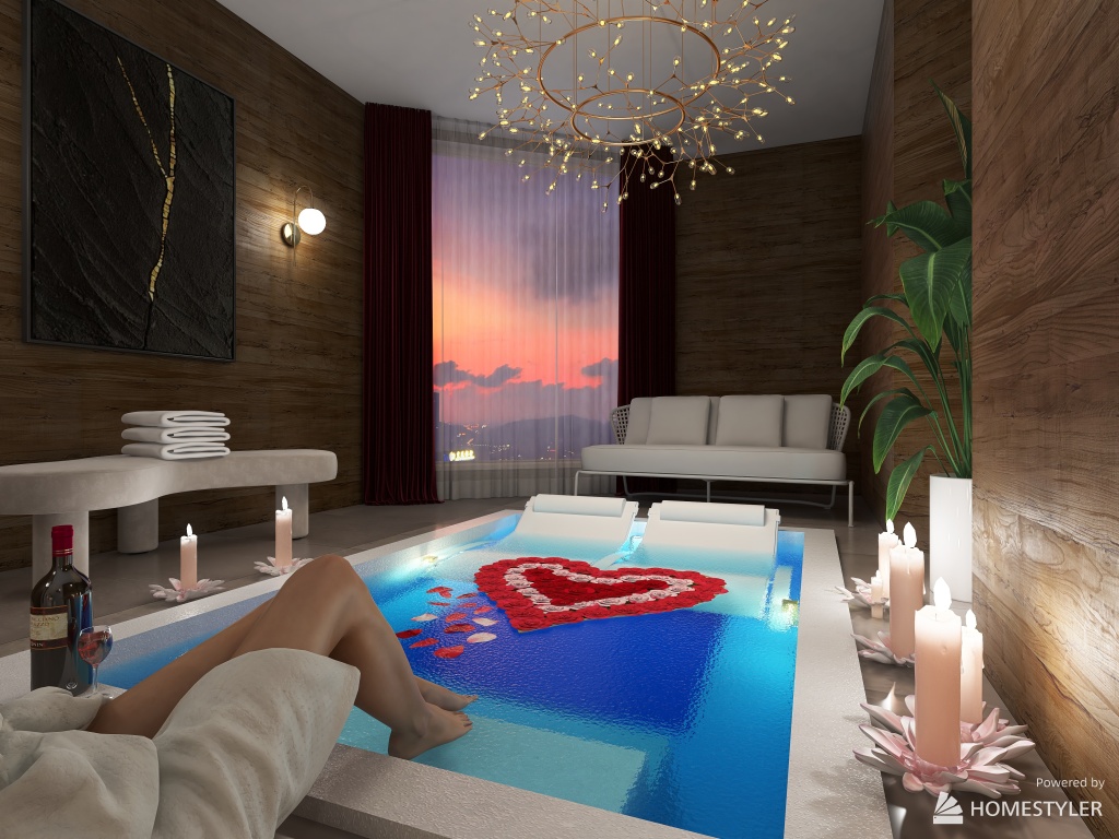 Hot Tub Room 3d design renderings