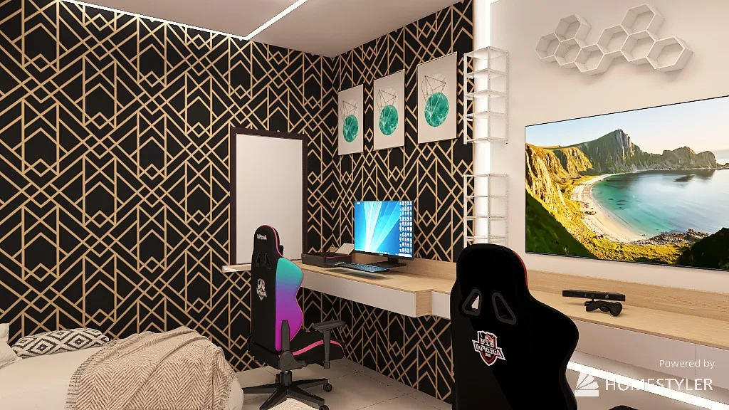 3 غرفه ماهر 3d design renderings