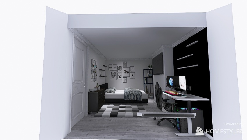 Courtney's Bedroom 3d design picture 11.72