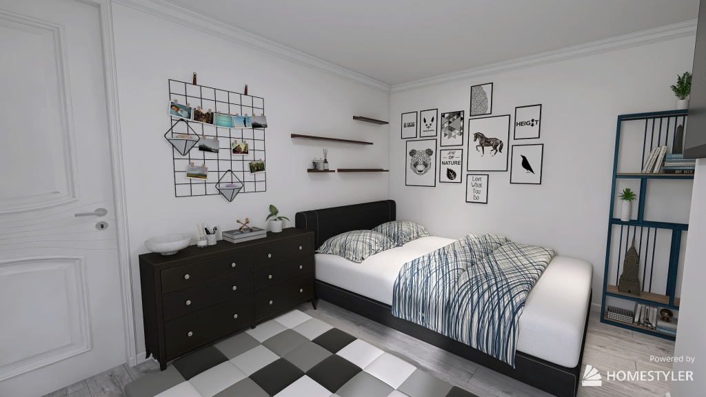Courtney's Bedroom 3d design renderings
