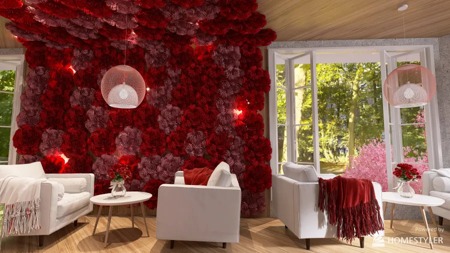 Heart-to-Heart Room- Cupid Cafè 3d design renderings