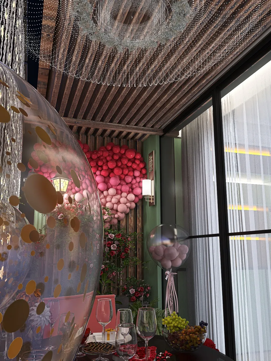 Heart-to-Heart Room 3d design renderings