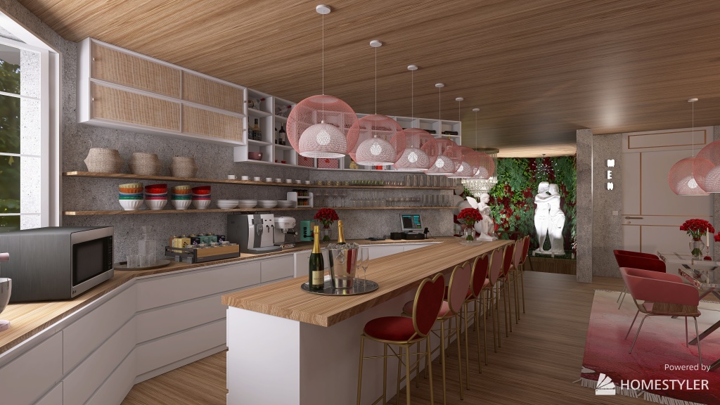 Heart-to-Heart Room- Cupid Cafè 3d design renderings